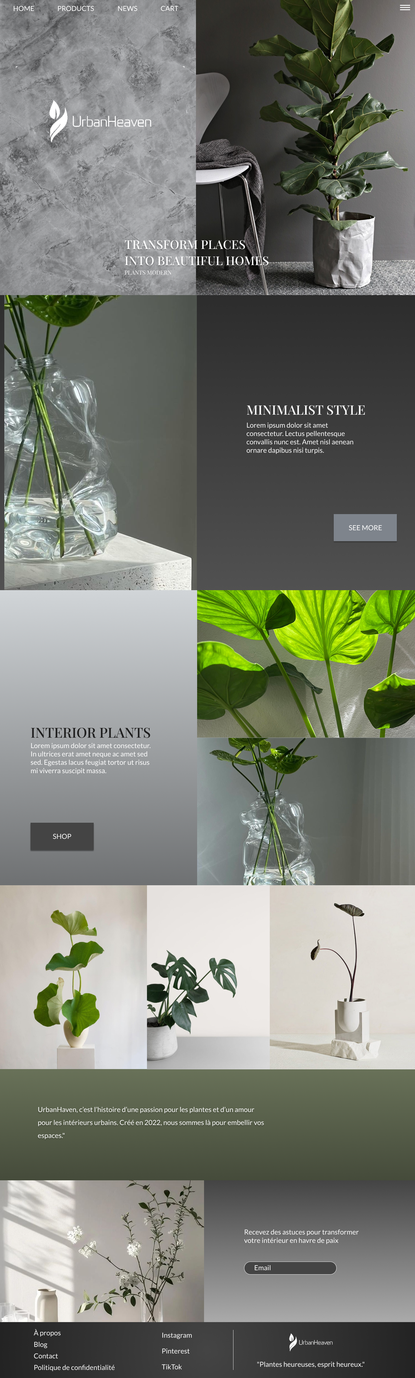 Maquette complète UrbanHeaven